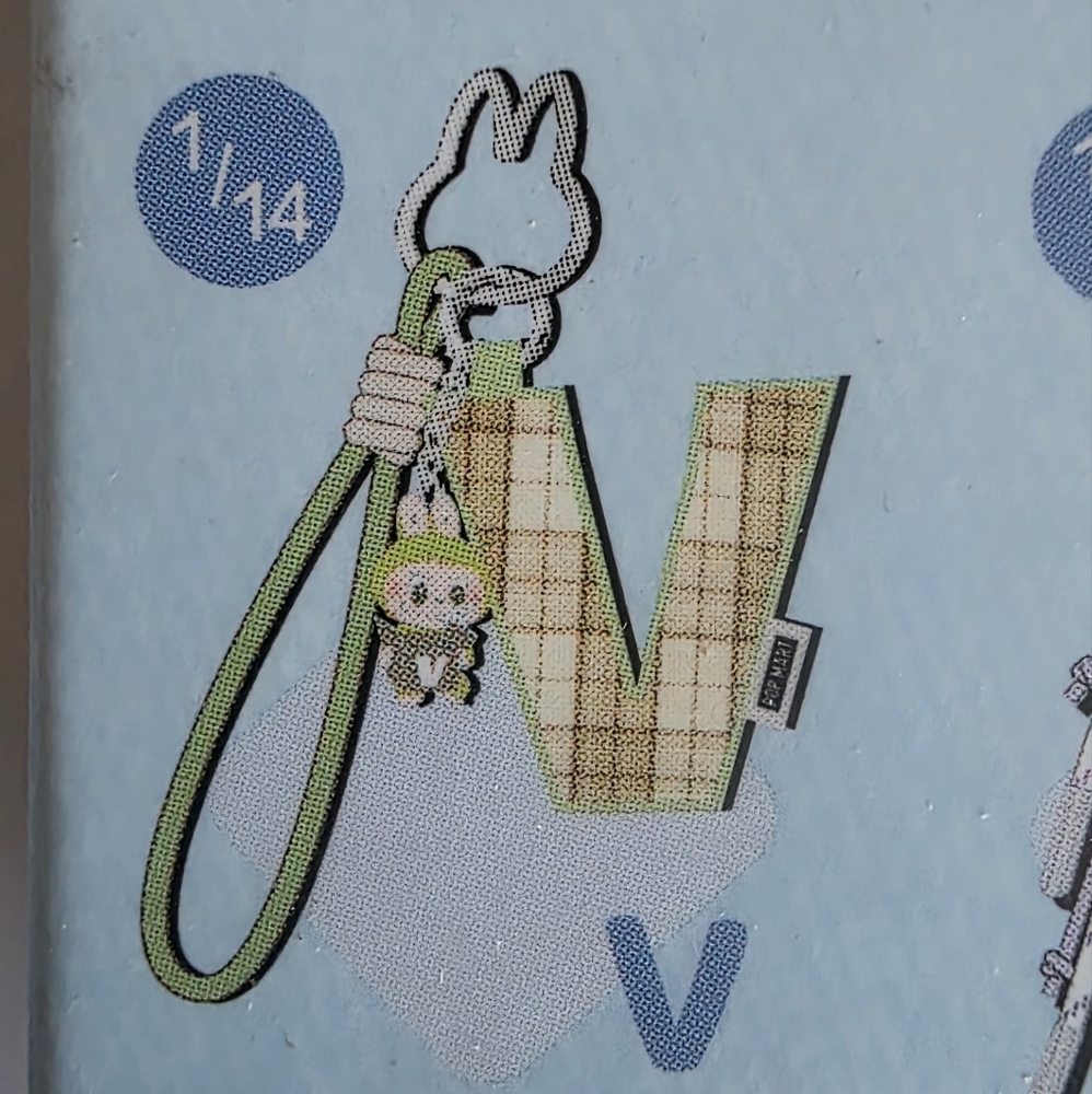 The MONSTERS Pin For Love-Letter Pendant Sealed Blind Box-Letter V. Labubu